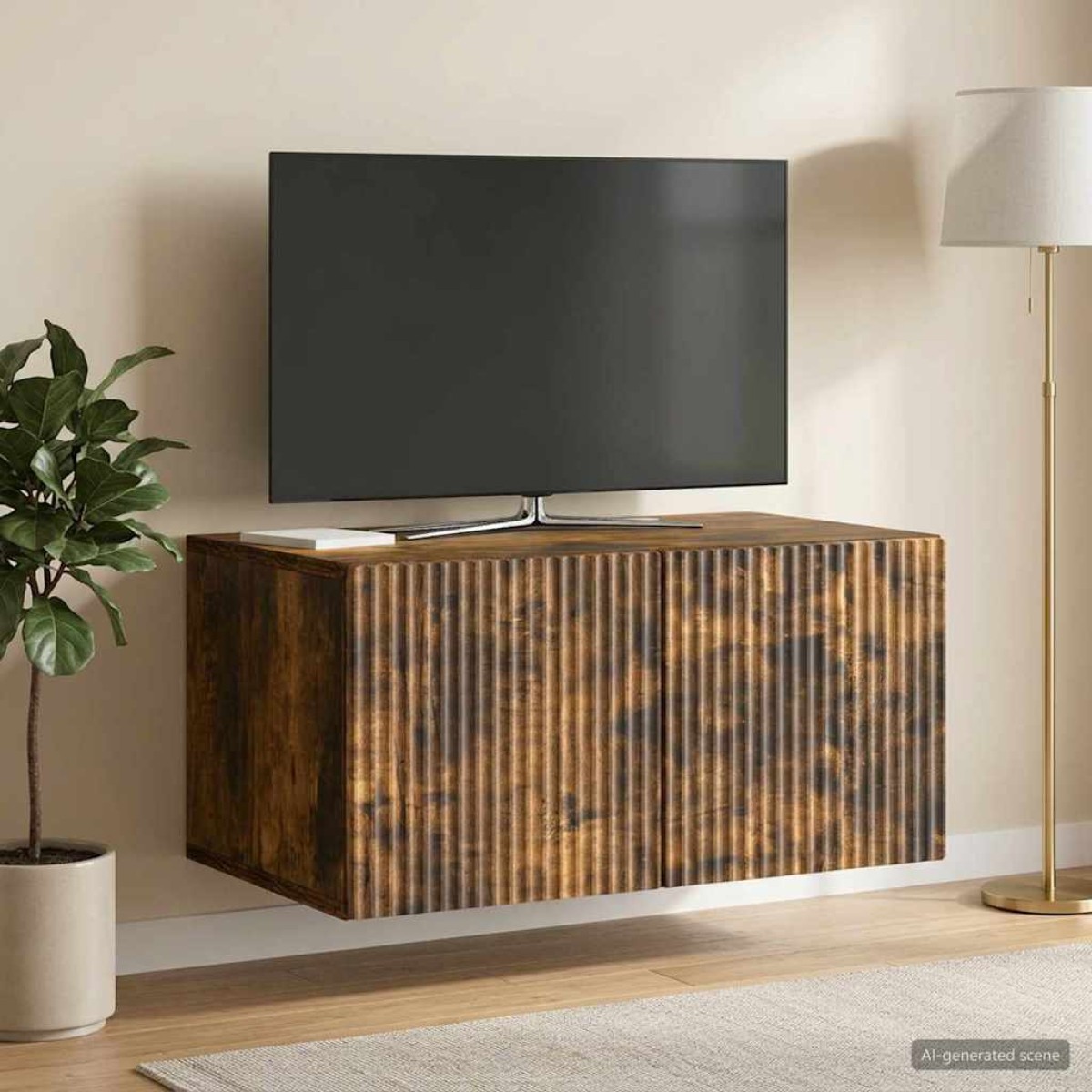 vidaXL Τοποθετούμενος στον τοίχο τηλεοπτικός ερμάριος Επιτοίχιο