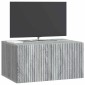 vidaXL Τοποθετούμενος στον τοίχο τηλεοπτικός ερμάριος Γκρι Sonoma
