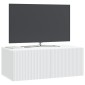 vidaXL Τοποθετούμενος στον τοίχο τηλεοπτικός ερμάριος Επιτοίχιο Λευκό