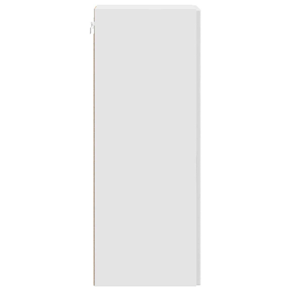 vidaXL Τοίχου Ντουλάπα Γυαλιστερό Λευκό 66 x 34,5 x 90 εκ
