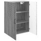 vidaXL Τοίχου Ντουλάπα Γκρι Sonoma 66 x 34,5 x 90 εκ