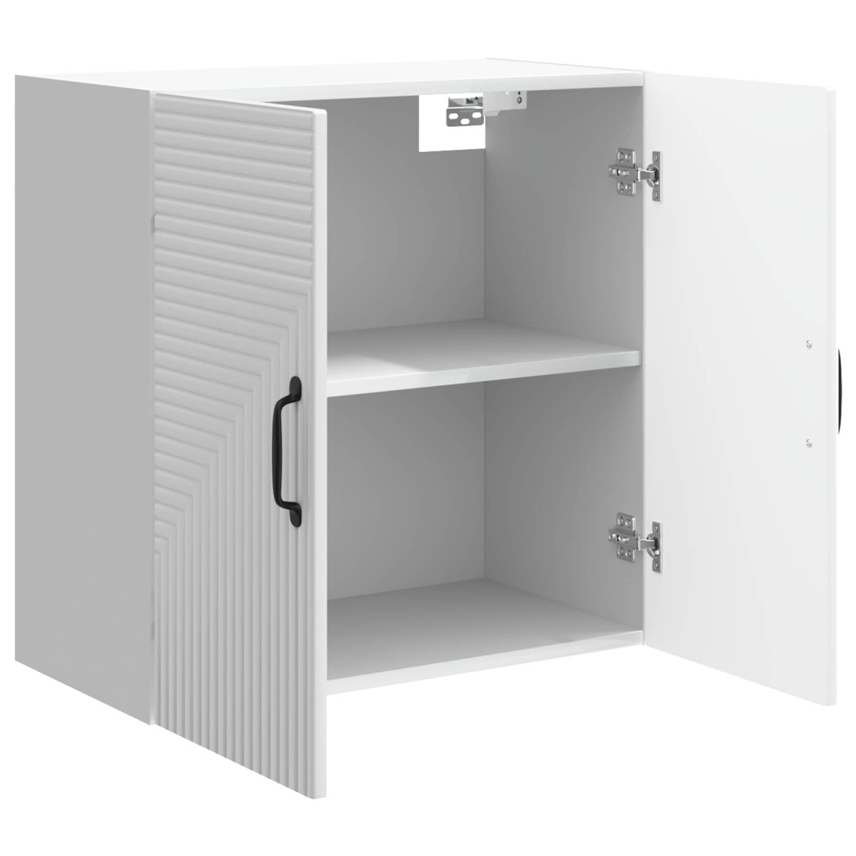 vidaXL Τοίχου Ντουλάπα Γυαλιστερό Λευκό 59 x 31 x 60 εκ
