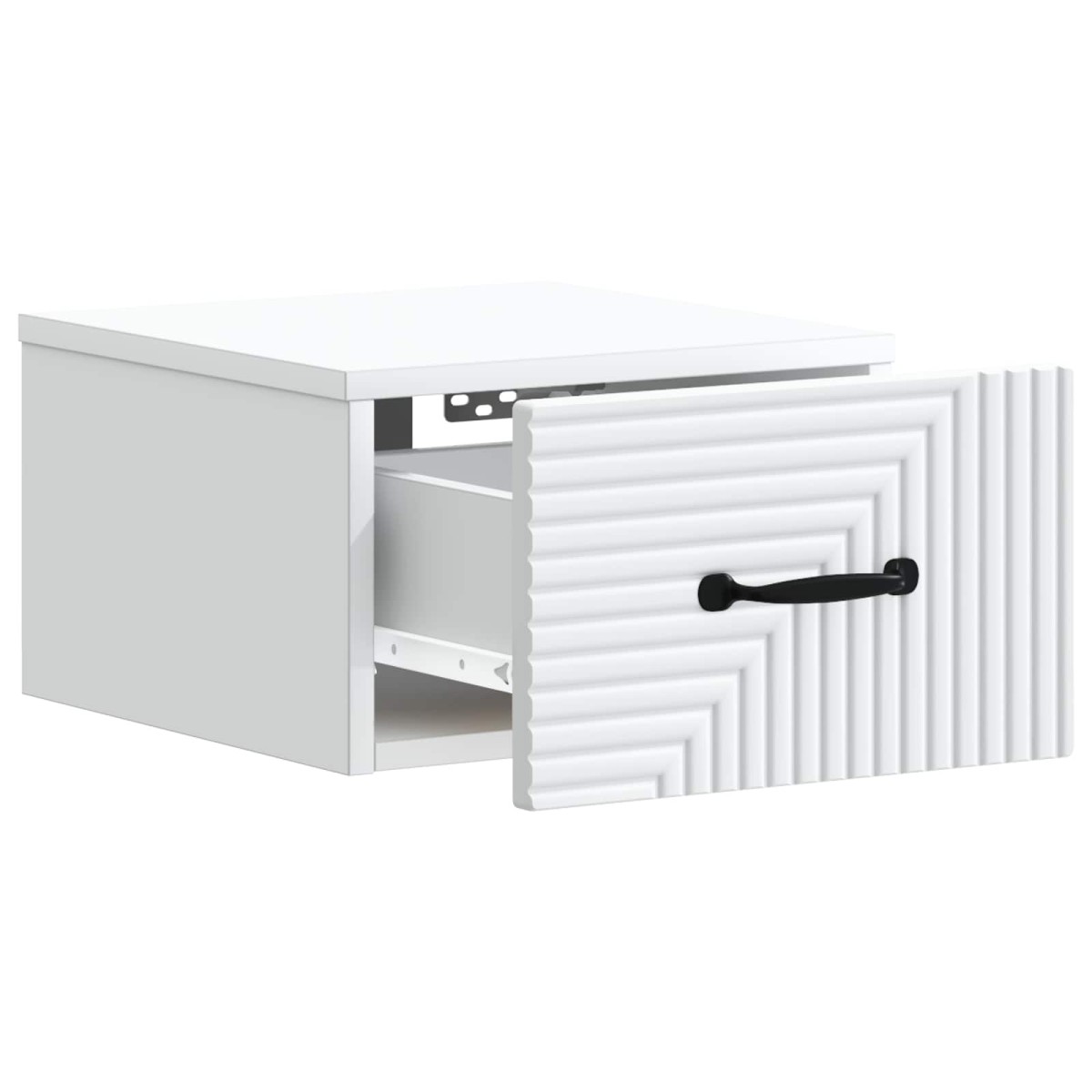 vidaXL Τοίχου Κρεμαστό Κομοδίνο 2 τεμ. Λευκό 34,5 x 33 x 20 εκ.