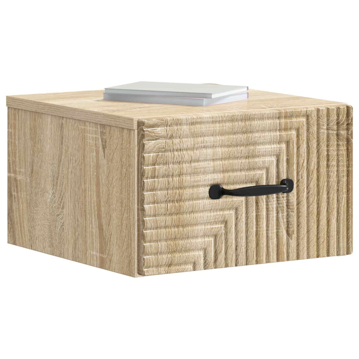 vidaXL Τοίχου Κρεμαστό Κομοδίνο 2 τεμ. Sonoma Δρυς 34,5 x 33 x 20 εκ.