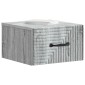 vidaXL Τοίχου Κρεμαστό Κομοδίνο Γκρι Sonoma 34,5 x 33 x 20 εκ.