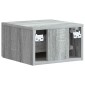 vidaXL Τοίχου Κρεμαστό Κομοδίνο Γκρι Sonoma 34,5 x 33 x 20 εκ.