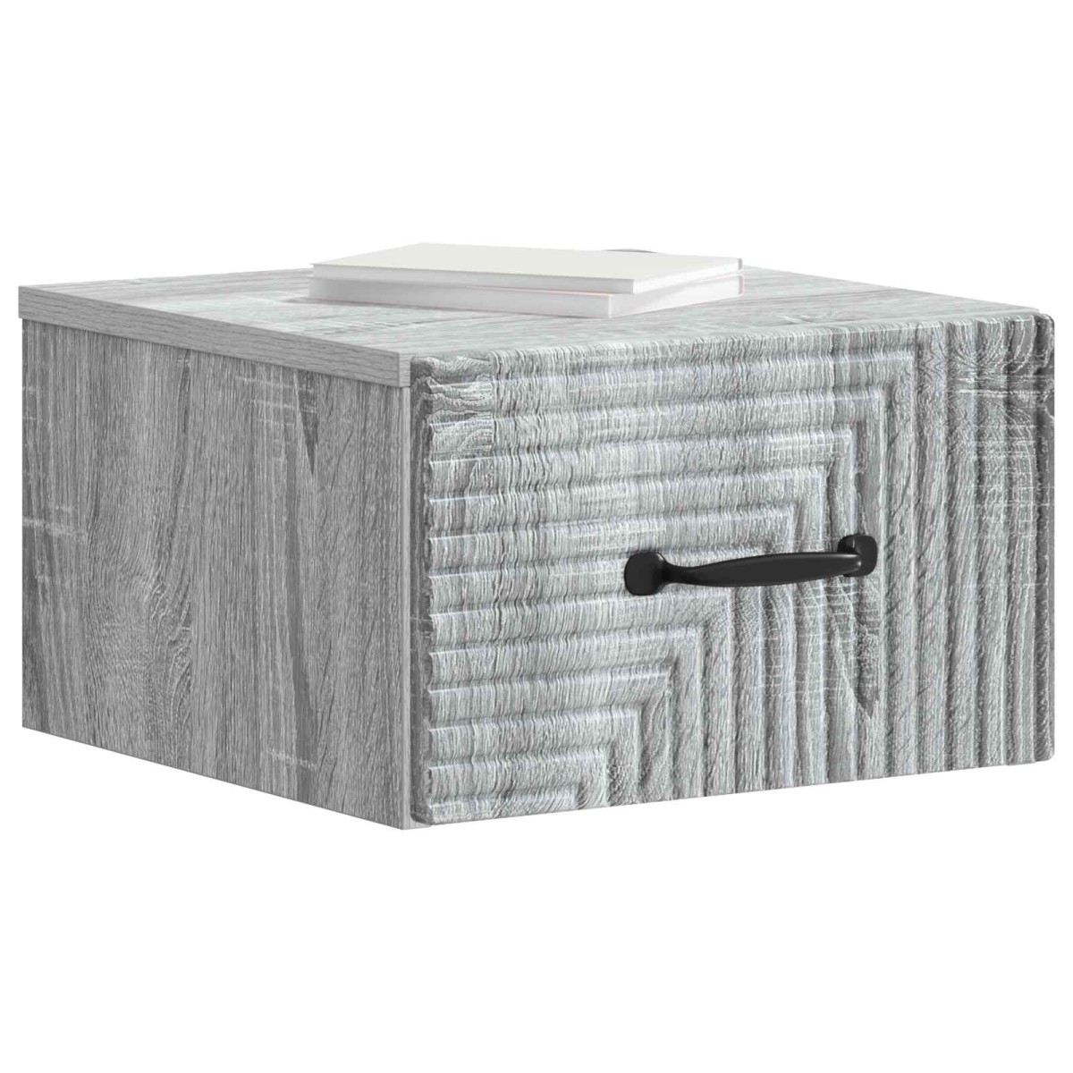 vidaXL Τοίχου Κρεμαστό Κομοδίνο 2 τεμ. Γκρι Sonoma 34,5 x 33 x 20 εκ.