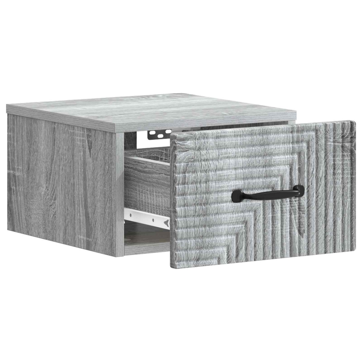 vidaXL Τοίχου Κρεμαστό Κομοδίνο 2 τεμ. Γκρι Sonoma 34,5 x 33 x 20 εκ.