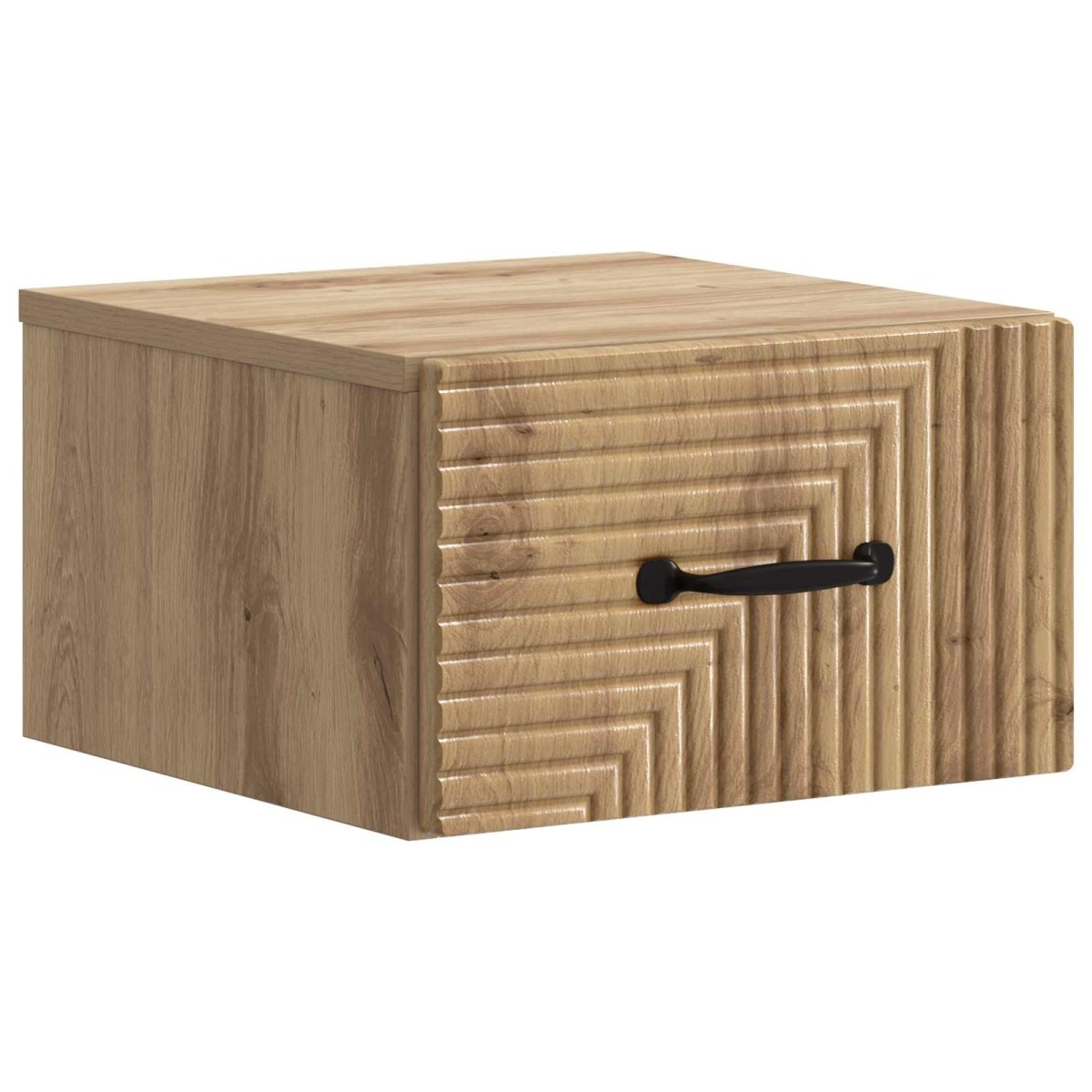 vidaXL Τοίχου Κρεμαστό Κομοδίνο Artisan Δρυς 34,5 x 33 x 20 εκ.