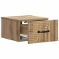 vidaXL Τοίχου Κρεμαστό Κομοδίνο Artisan Δρυς 34,5 x 33 x 20 εκ.