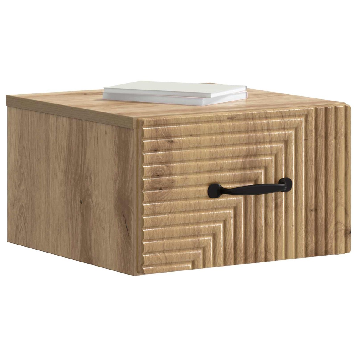 vidaXL Τοίχου Κρεμαστό Κομοδίνο 2 τεμ. Artisan Δρυς 34,5 x 33 x 20 εκ.