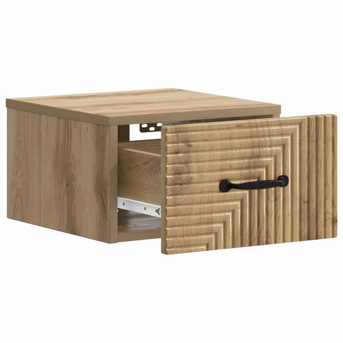 vidaXL Τοίχου Κρεμαστό Κομοδίνο 2 τεμ. Artisan Δρυς 34,5 x 33 x 20 εκ.