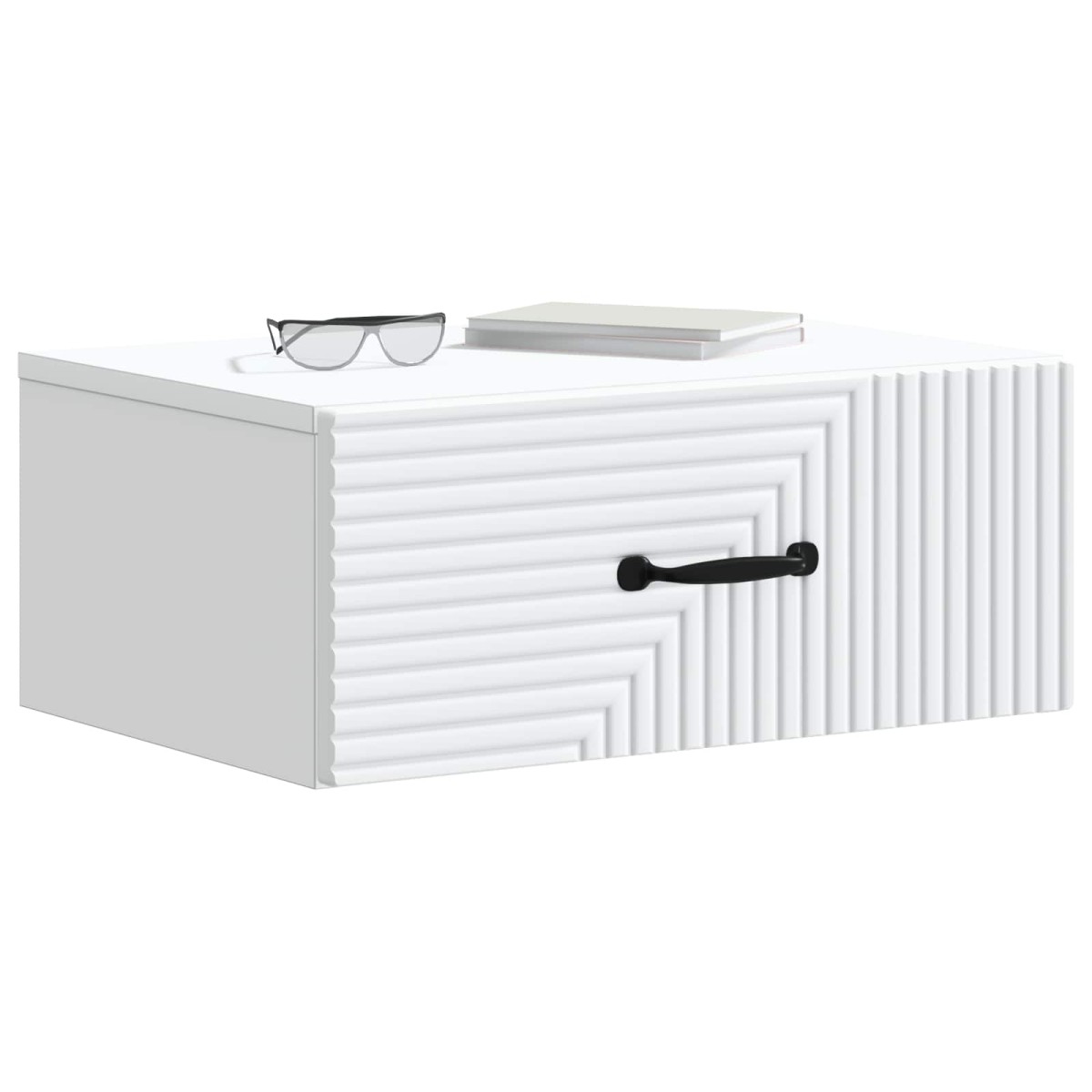 vidaXL Τοίχου Κρεμαστό Κομοδίνο 2 τεμ. Λευκό 49 x 34,5 x 20 εκ.