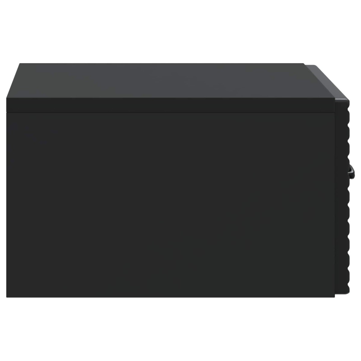vidaXL Τοίχου Κρεμαστό Κομοδίνο Μαύρο 49 x 34,5 x 20 εκ.