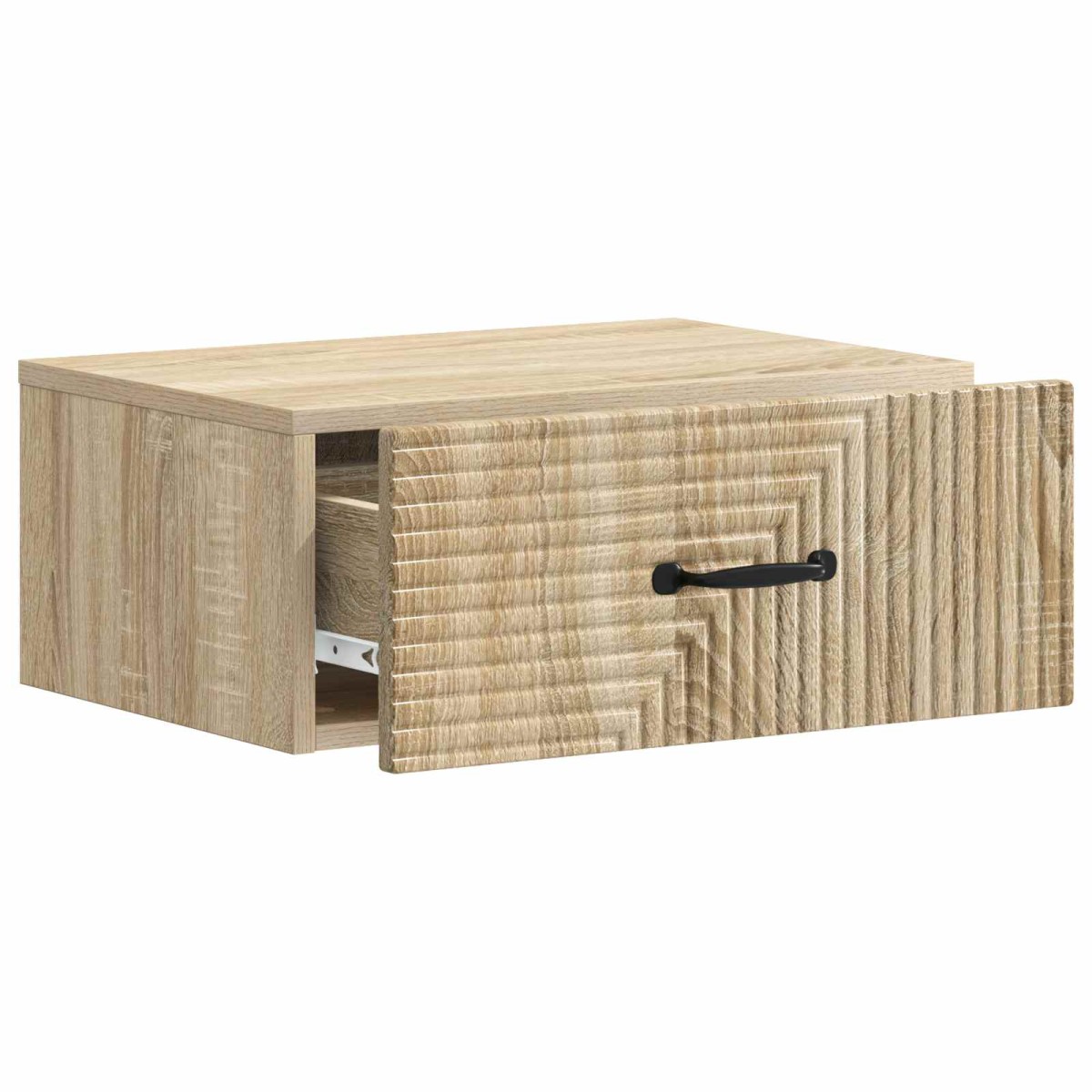 vidaXL Τοίχου Κρεμαστό Κομοδίνο Sonoma Δρυς 49 x 34,5 x 20 εκ.