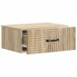 vidaXL Τοίχου Κρεμαστό Κομοδίνο Sonoma Δρυς 49 x 34,5 x 20 εκ.