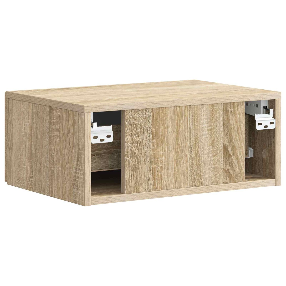 vidaXL Τοίχου Κρεμαστό Κομοδίνο Sonoma Δρυς 49 x 34,5 x 20 εκ.