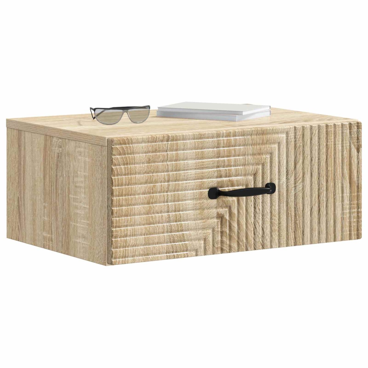 vidaXL Τοίχου Κρεμαστό Κομοδίνο 2 τεμ. Sonoma Δρυς 49 x 34,5 x 20 εκ.