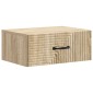 vidaXL Τοίχου Κρεμαστό Κομοδίνο 2 τεμ. Sonoma Δρυς 49 x 34,5 x 20 εκ.