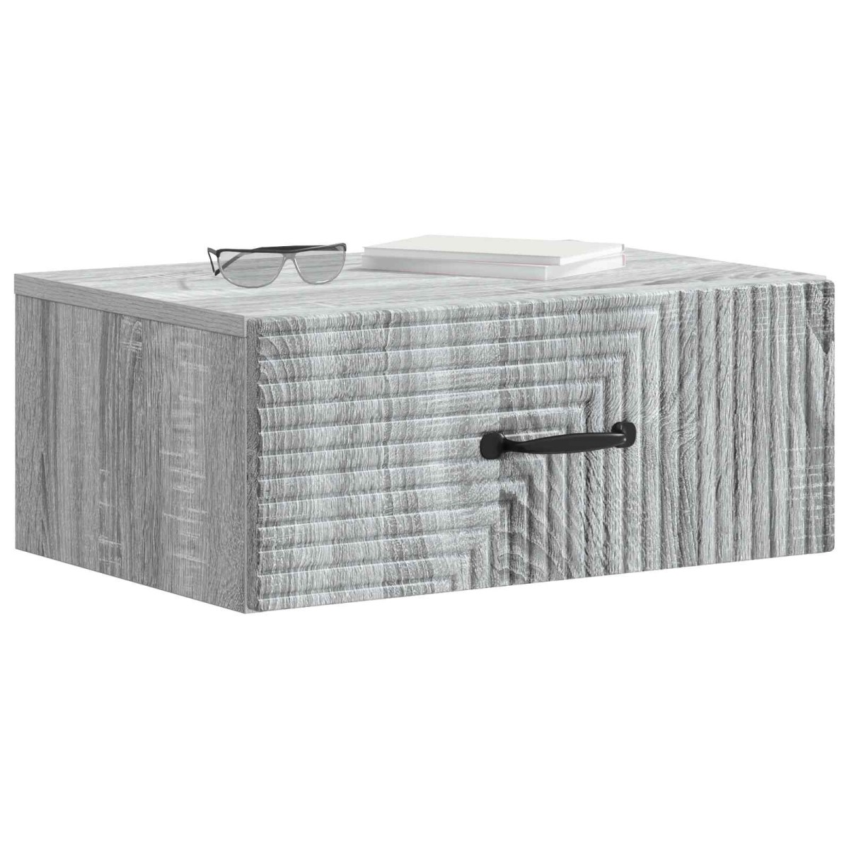 vidaXL Τοίχου Κρεμαστό Κομοδίνο Γκρι Sonoma 49 x 34,5 x 20 εκ.