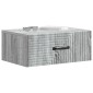 vidaXL Τοίχου Κρεμαστό Κομοδίνο Γκρι Sonoma 49 x 34,5 x 20 εκ.