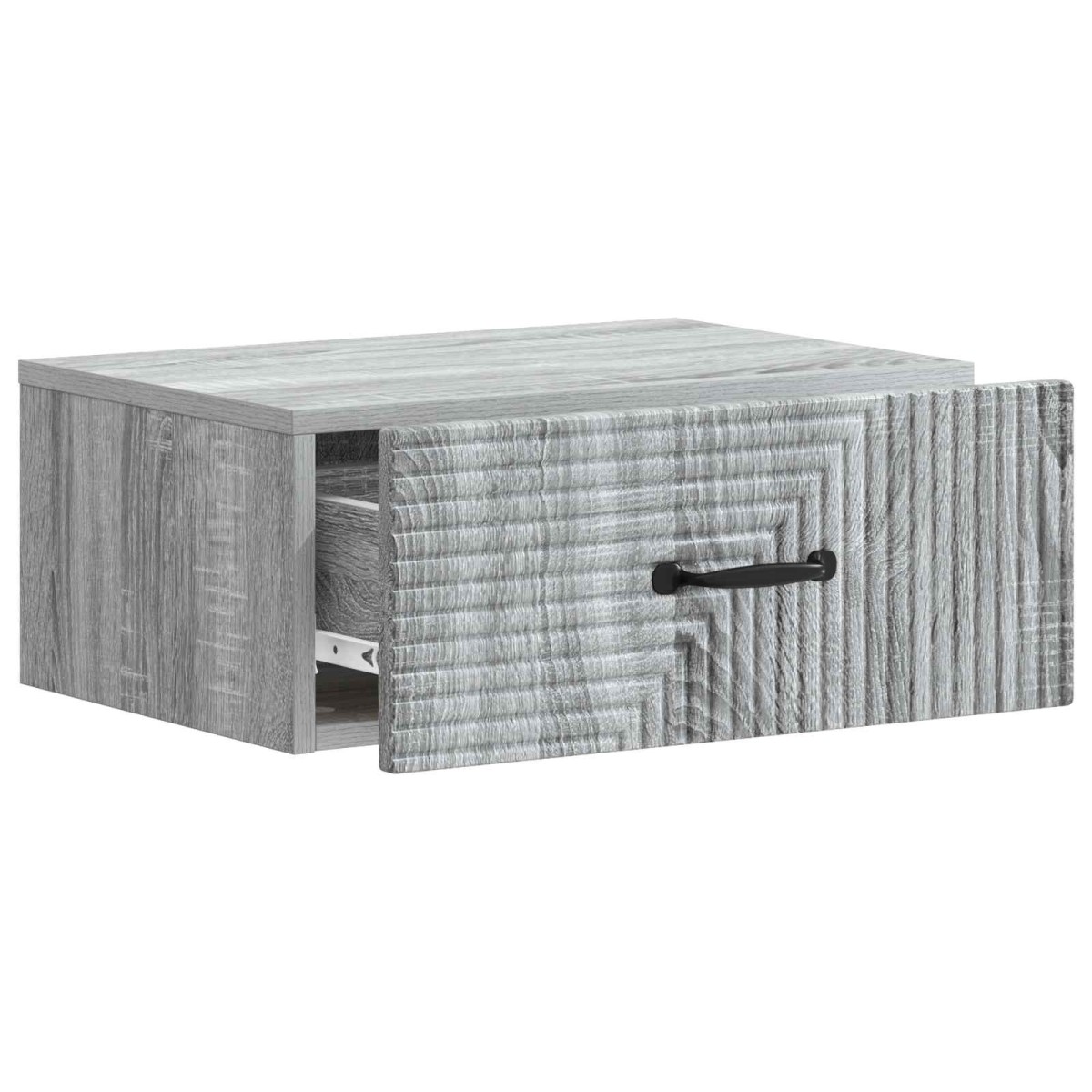 vidaXL Τοίχου Κρεμαστό Κομοδίνο Γκρι Sonoma 49 x 34,5 x 20 εκ.