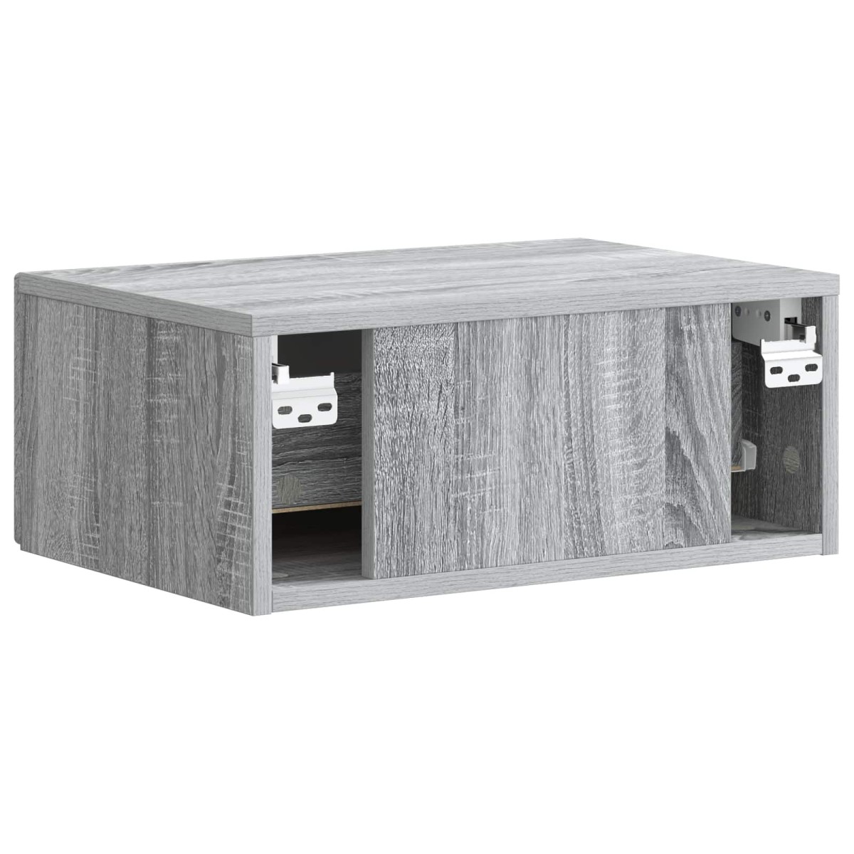 vidaXL Τοίχου Κρεμαστό Κομοδίνο Γκρι Sonoma 49 x 34,5 x 20 εκ.