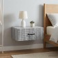 vidaXL Τοίχου Κρεμαστό Κομοδίνο 2 τεμ. Γκρι Sonoma 49 x 34,5 x 20 εκ.