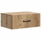 vidaXL Τοίχου Κρεμαστό Κομοδίνο Artisan Δρυς 49 x 34,5 x 20 εκ.