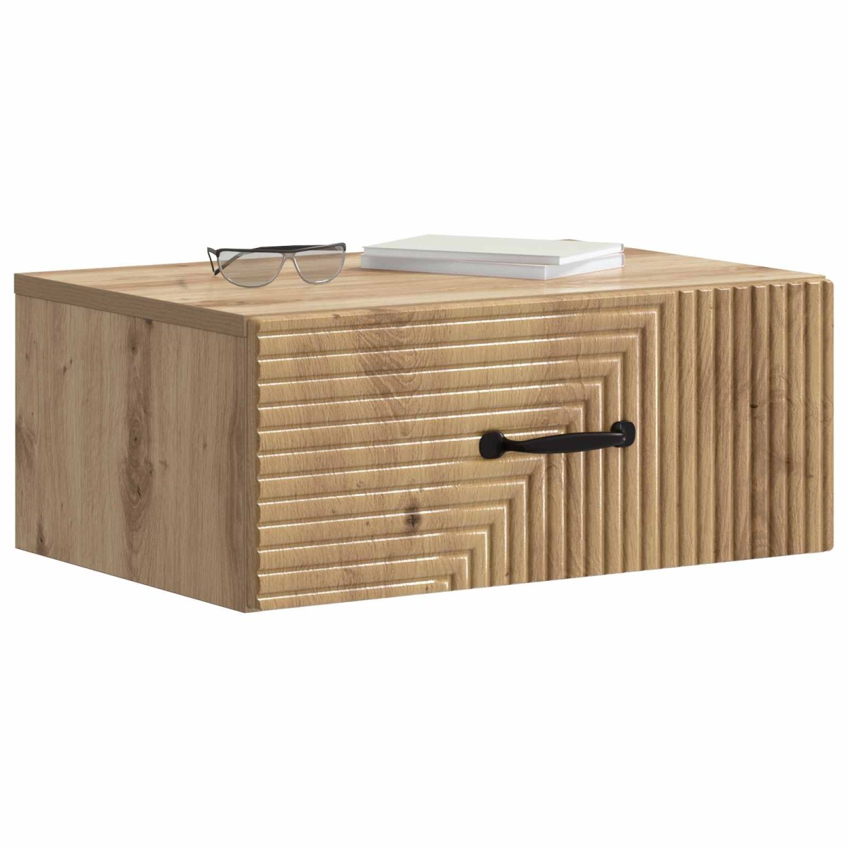 vidaXL Τοίχου Κρεμαστό Κομοδίνο Artisan Δρυς 49 x 34,5 x 20 εκ.