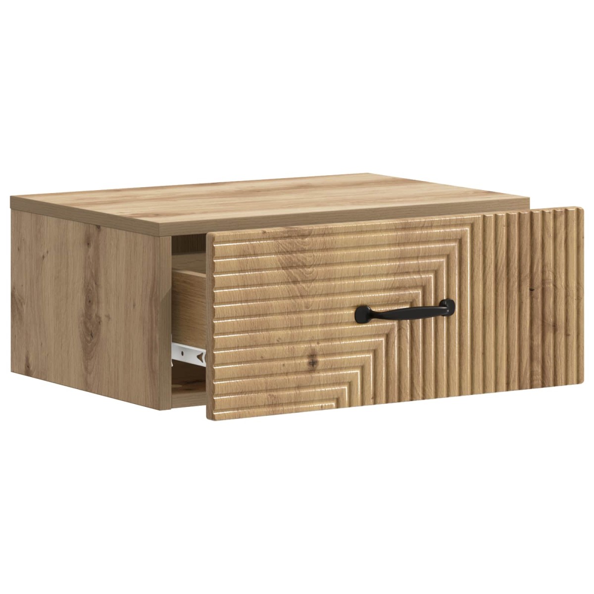 vidaXL Τοίχου Κρεμαστό Κομοδίνο Artisan Δρυς 49 x 34,5 x 20 εκ.