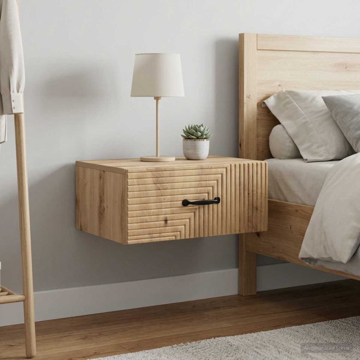 vidaXL Τοίχου Κρεμαστό Κομοδίνο 2 τεμ. Artisan Δρυς 49 x 34,5 x 20 εκ.