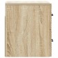 vidaXL Τοίχου Κρεμαστό Κομοδίνο Sonoma Δρυς 34,5 x 33 x 40 εκ
