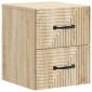 vidaXL Τοίχου Κρεμαστό Κομοδίνο 2 τμχ. Sonoma Δρυς 34,5 x 33 x 40 εκ