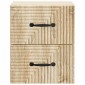 vidaXL Τοίχου Κρεμαστό Κομοδίνο 2 τμχ. Sonoma Δρυς 34,5 x 33 x 40 εκ