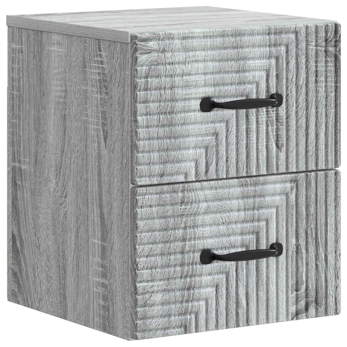 vidaXL Τοίχου Κρεμαστό Κομοδίνο Γκρι Sonoma 34,5 x 33 x 40 εκ