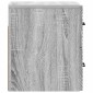 vidaXL Τοίχου Κρεμαστό Κομοδίνο Γκρι Sonoma 34,5 x 33 x 40 εκ