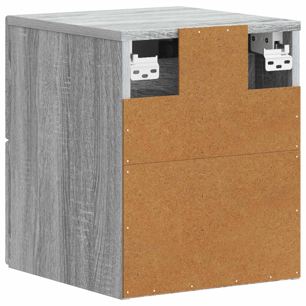 vidaXL Τοίχου Κρεμαστό Κομοδίνο Γκρι Sonoma 34,5 x 33 x 40 εκ