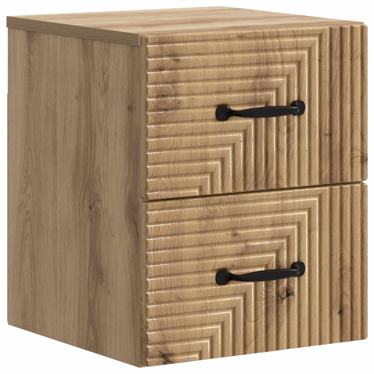 vidaXL Τοίχου Κρεμαστό Κομοδίνο Artisan Δρυς 34,5 x 33 x 40 εκ