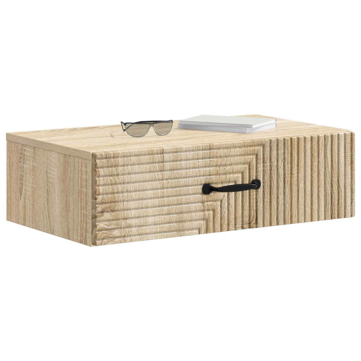 vidaXL Τραπεζάκι Τοίχου Sonoma Δρυς 59 x 34,5 x 17 εκ.