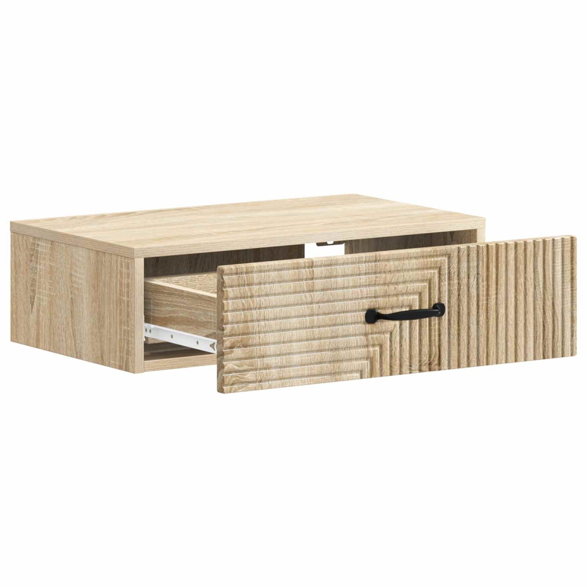 vidaXL Τραπεζάκι Τοίχου Sonoma Δρυς 59 x 34,5 x 17 εκ.