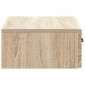 vidaXL Τραπεζάκι Τοίχου Sonoma Δρυς 59 x 34,5 x 17 εκ.