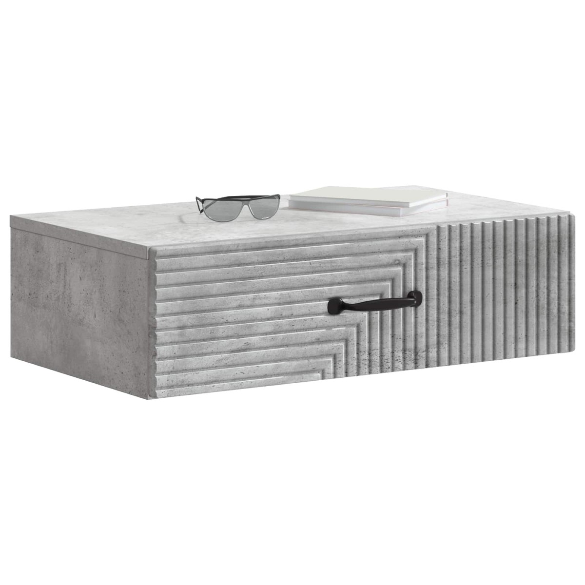 vidaXL Τραπεζάκι Τοίχου Γκρι Σκυροδέματος 59 x 34,5 x 17 εκ.