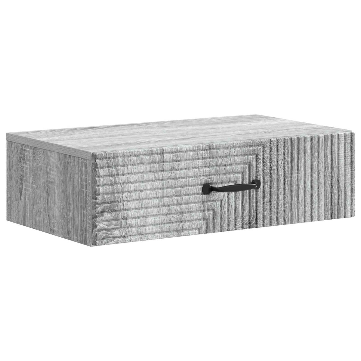vidaXL Τραπεζάκι Τοίχου Γκρι Sonoma 59 x 34,5 x 17 εκ.