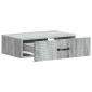 vidaXL Τραπεζάκι Τοίχου Γκρι Sonoma 59 x 34,5 x 17 εκ.