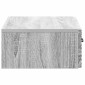 vidaXL Τραπεζάκι Τοίχου Γκρι Sonoma 59 x 34,5 x 17 εκ.
