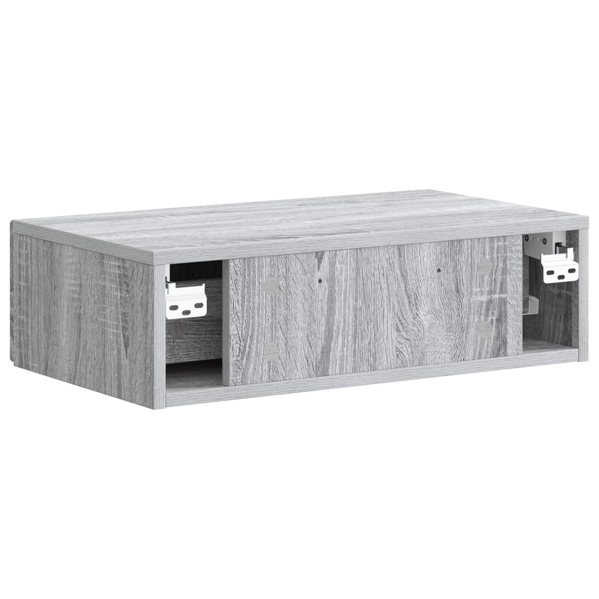 vidaXL Τραπεζάκι Τοίχου Γκρι Sonoma 59 x 34,5 x 17 εκ.