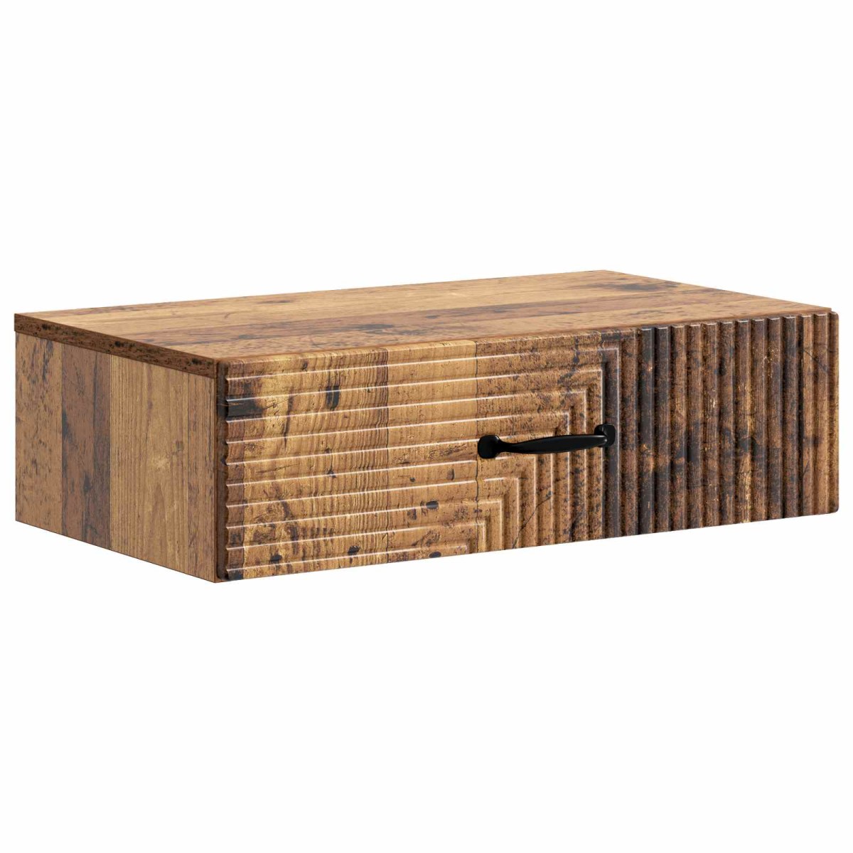 vidaXL Τραπεζάκι Τοίχου Παλαιωμένο ξύλο 59 x 34,5 x 17 εκ.