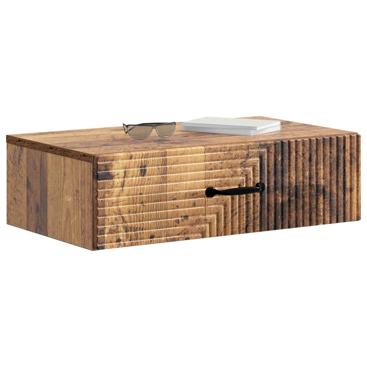 vidaXL Τραπεζάκι Τοίχου Παλαιωμένο ξύλο 59 x 34,5 x 17 εκ.