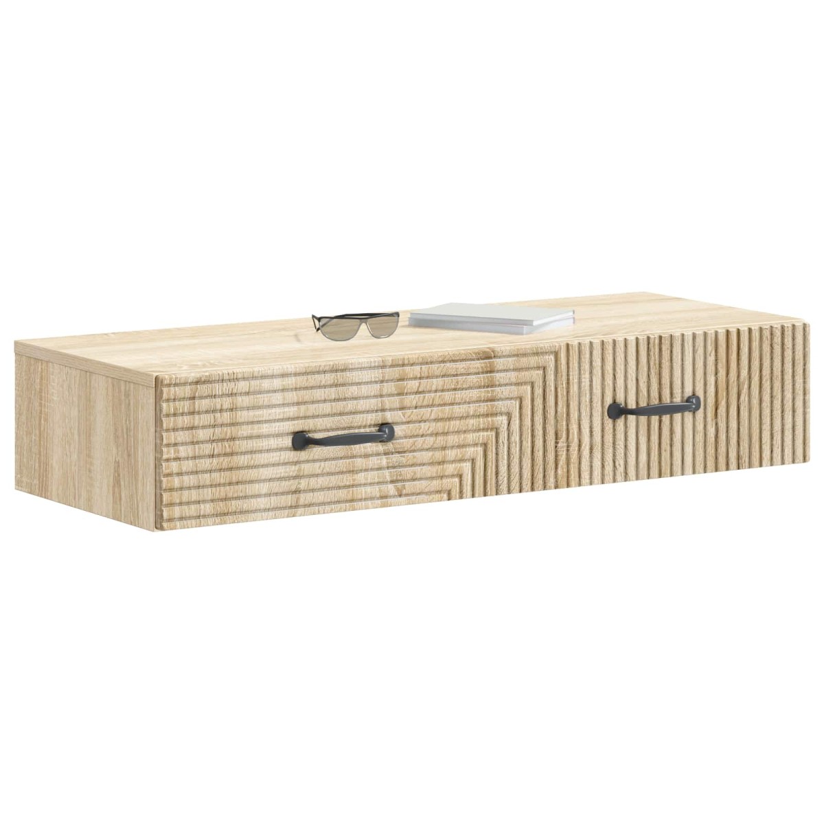 vidaXL Τραπεζάκι Τοίχου Sonoma Δρυς 87,5 x 34,5 x 17 εκ.